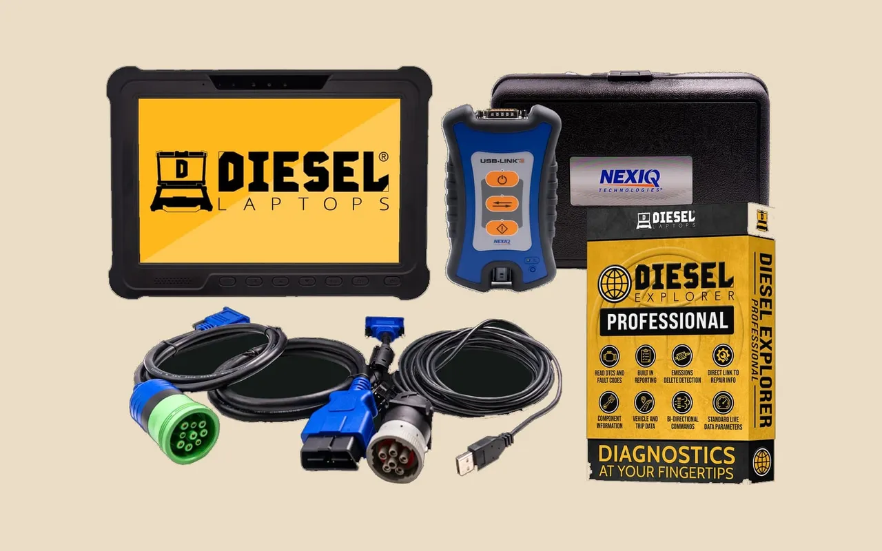 Diesel Laptops Universal Truck Diagnostic Kit with Rugged Tablet, product image from Diesel Laptops