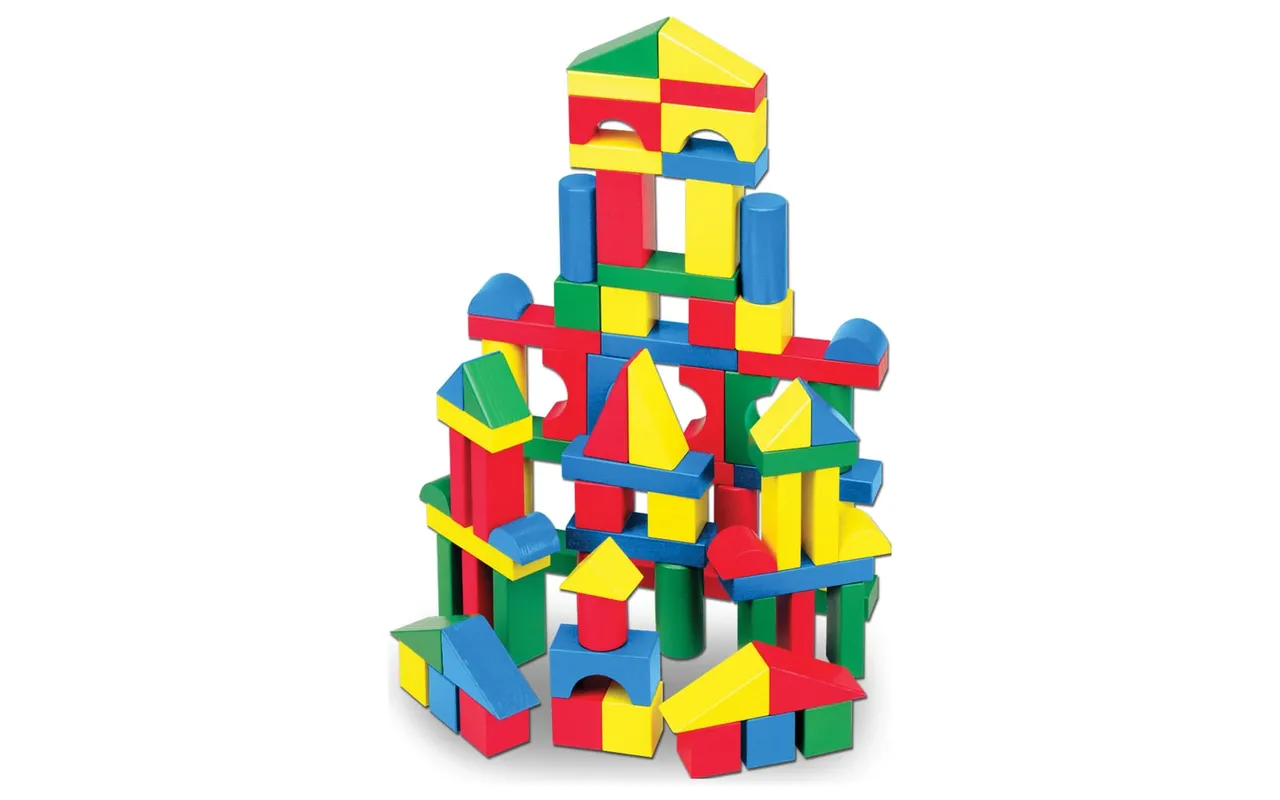 Wooden Building Blocks, product image from Melissa and Doug